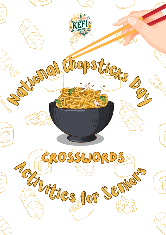 National Chopstick Day Crossword Pack (Printables)