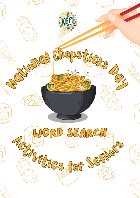 National Chopstick Day Word Search Pack (Printables)