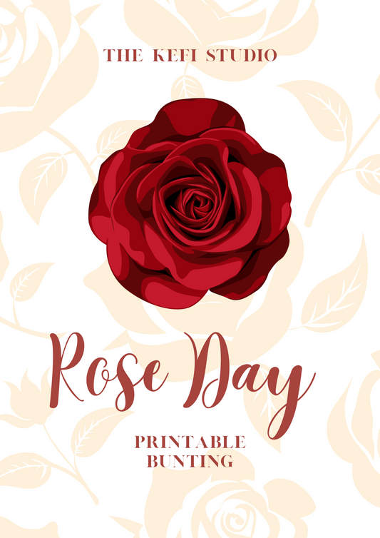 Rose Day Buntings (Printable)