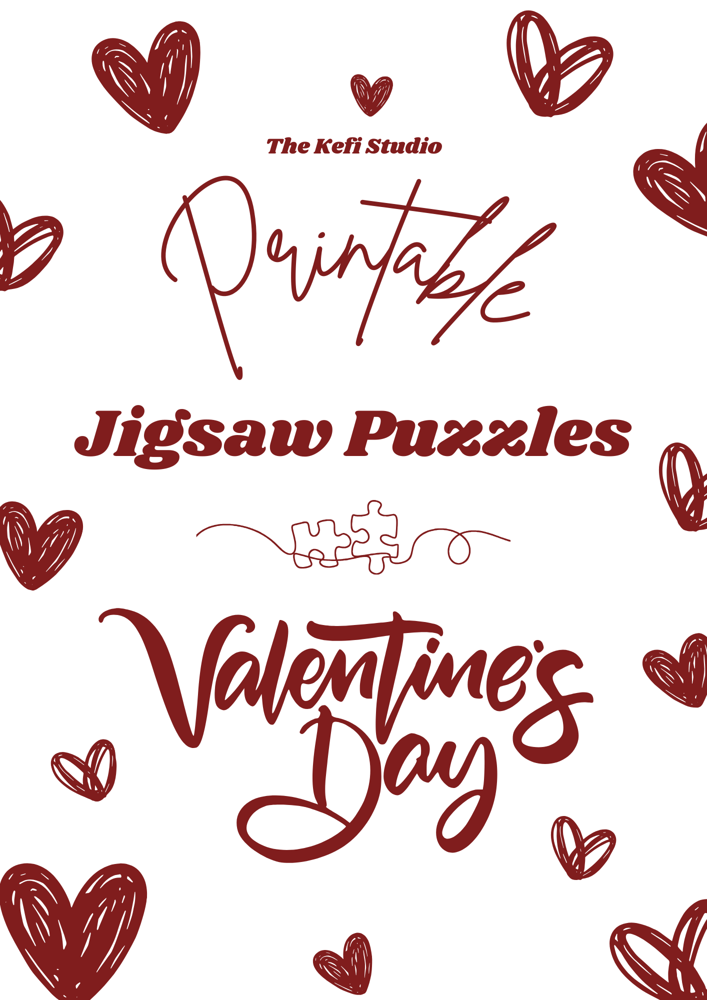 Valentines Day Jigsaw Puzzles For Seniors (Printable)